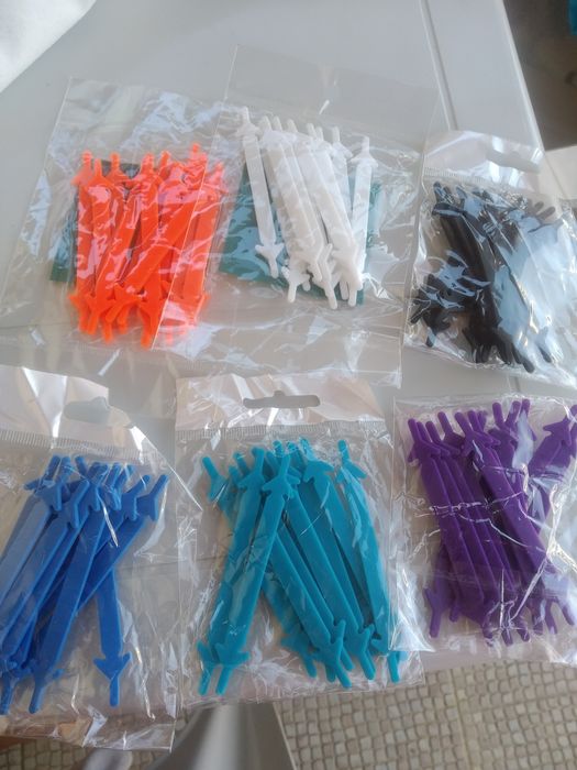 Цветни силиконови връзки за обувки маратонки кецове силиконови каишки