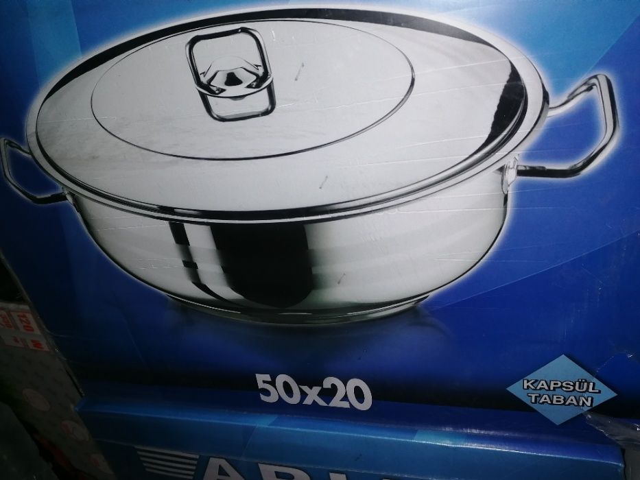 Cratițe inox cu capac 37 L 50 x 20 cm Fundul triplustratificat