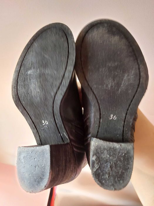 Cizme cu toc din piele naturală 36