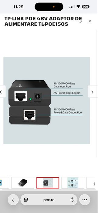Tp Link Poe Injector Gigabit , nou sigilat 5 buc