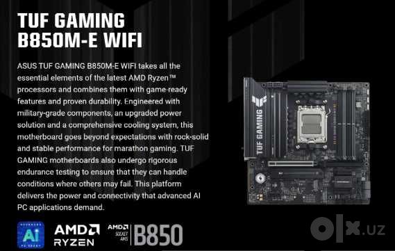 Игровая материнская плата Asus Tuf gaming B850M-E