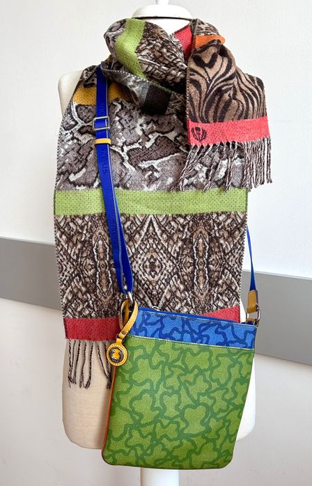 TOUS цветна интересна чанта за през рамо