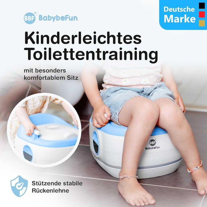 Детско гърне 3 в 1 + Детска тоалетна чиния + Табуретка / тоалетна