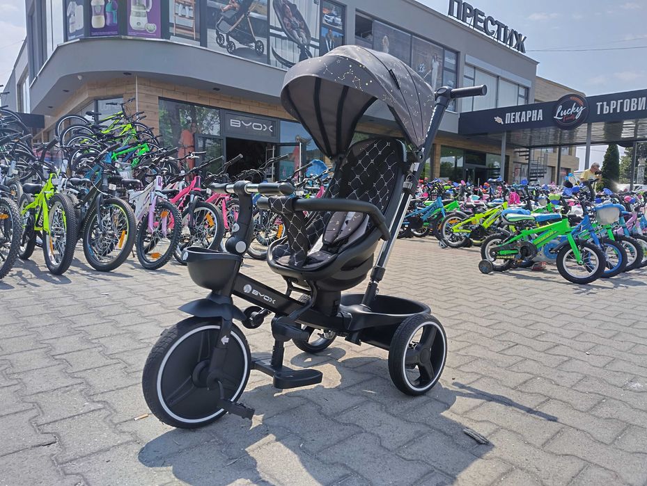 BYOX Детска триколка FUSION сив