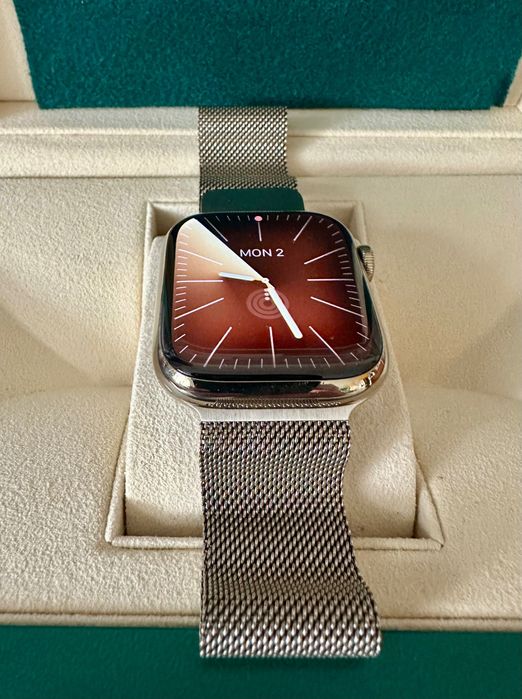 Apple Watch seria 7, 45mm, gold stainless steel