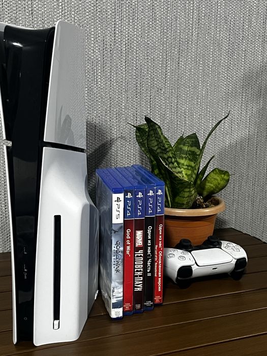 sony PlayStation 5 slim с дисководом и играми в комплекте