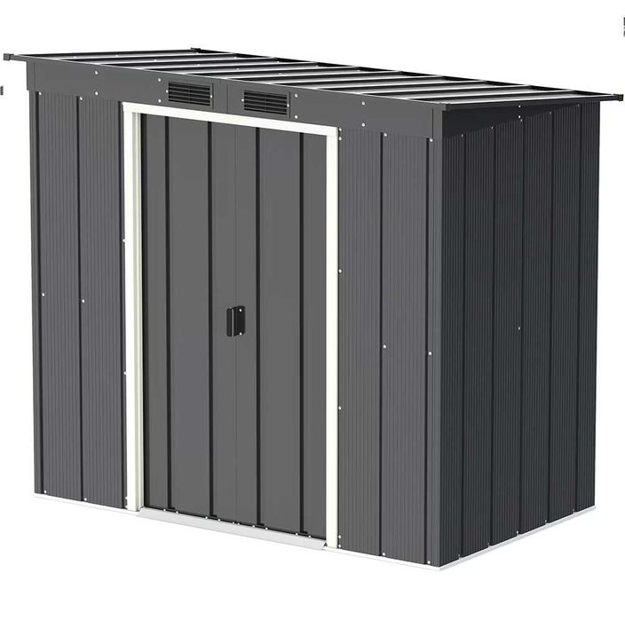 Casuta gradina DURAMAX Eco 6X4, otel, 203.1 x 123.6 x 176 cm, antracit