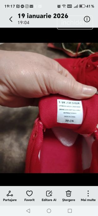 Adidași noi  mărimea 38