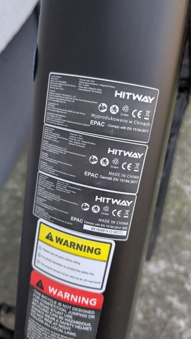 Bicicleta Asistata Hitway 500w