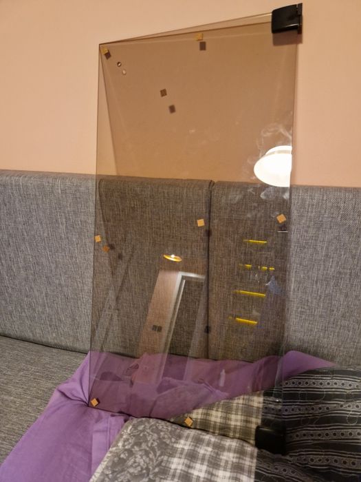 Usa dulap/ geam sticla securizata fumurie noua