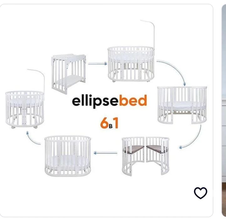 Детская кроватка 6в1