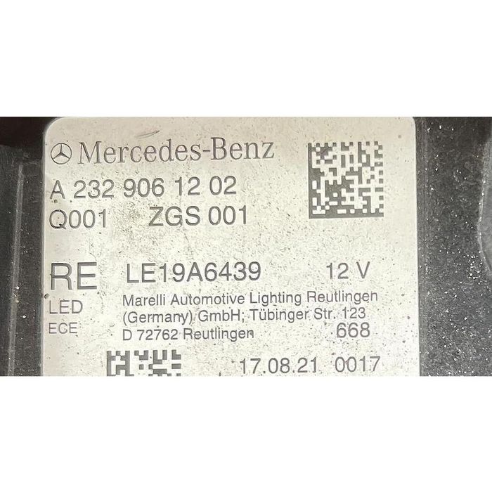 Десен фар за mercedes sl amg - a2329061202
