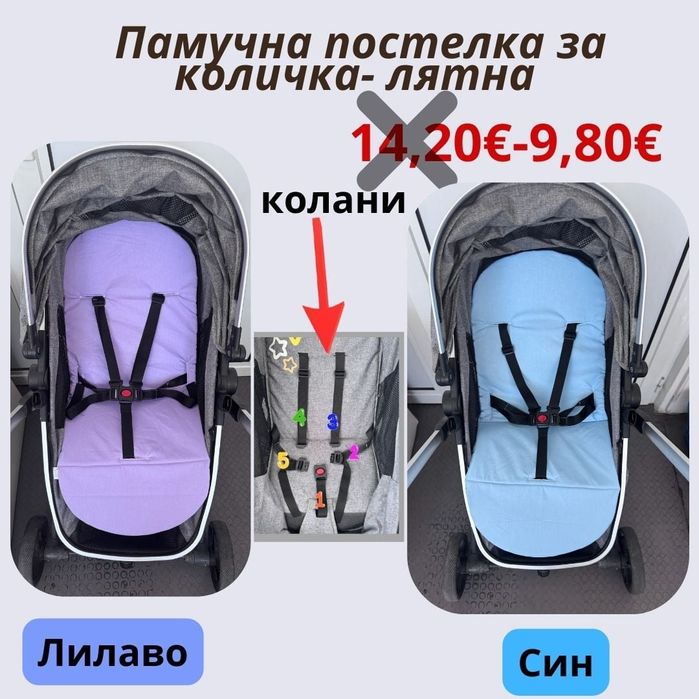 Подложки за детска количка ПРОМО  9.80  евро