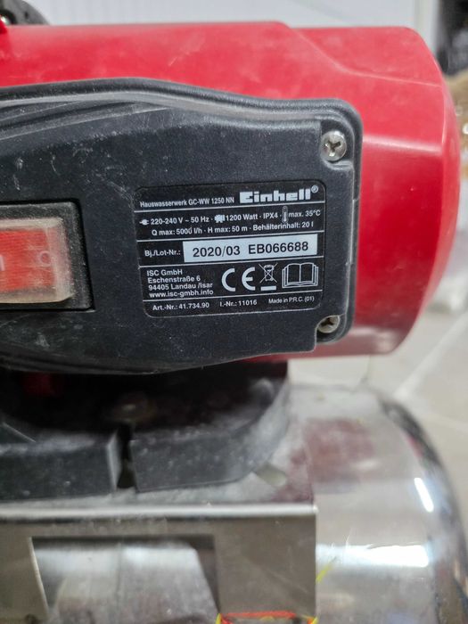 Hidrofor Einhell GC-WW 1250 NN, 1200 W, debit maxim 5000 l/h