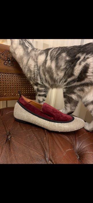 Обувь со стразами и бархат