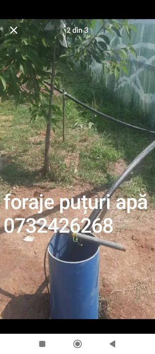 Foraje puțuri piloni