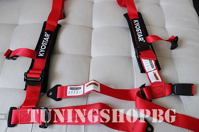 Състезателен колан за автомобил 4 точков KYOSTAR | Рали, дрифT
