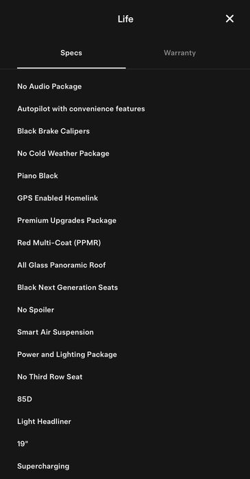 Tesla Model S 85D Small Rear engine