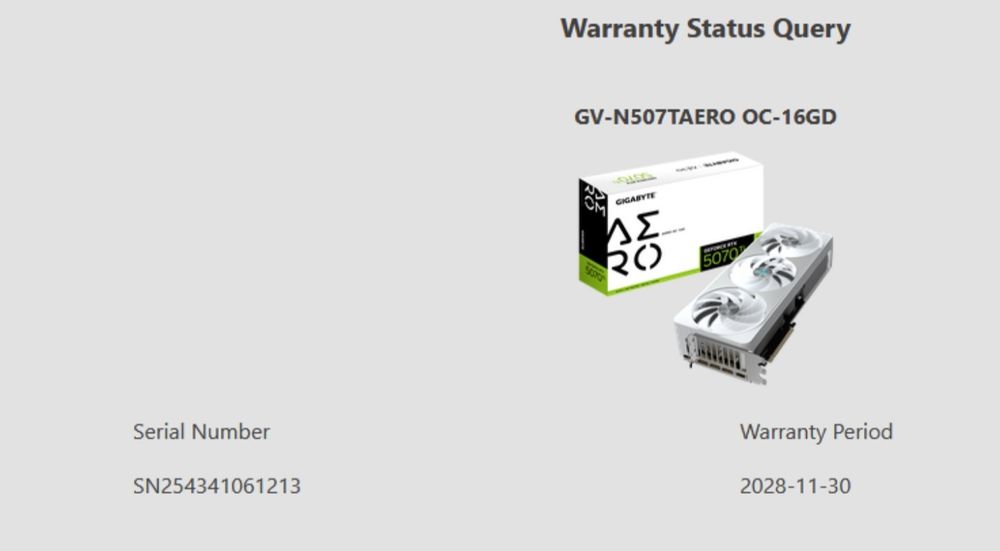 GIGABYTE GeForce RTX 5070 Ti Aero OC 16GB