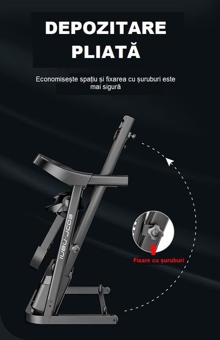 Banda Alergat Electrica JC-03 Viteza 1-10km/h 120Kg Noua