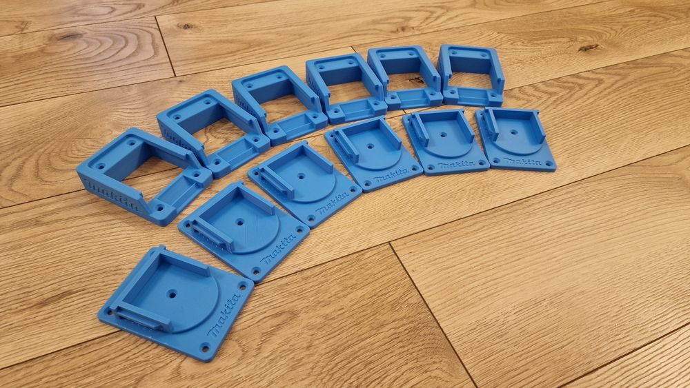 Set 10 suporti baterie si unelte Makita 18v