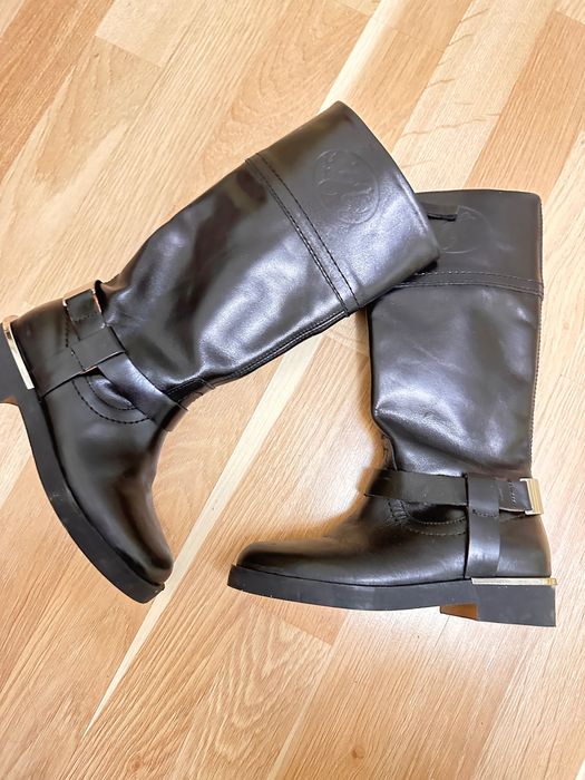 Кожени ботуши Zara