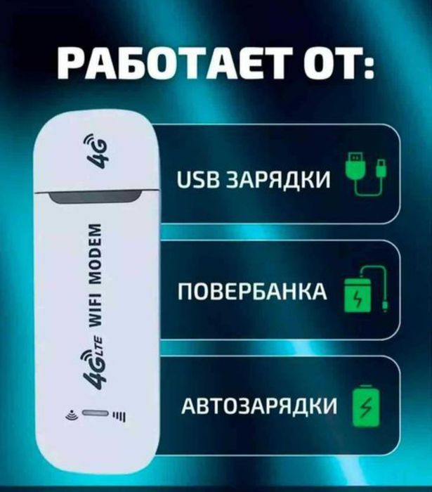 4 G usb modem, с WiFi раздачей IMEI не требует