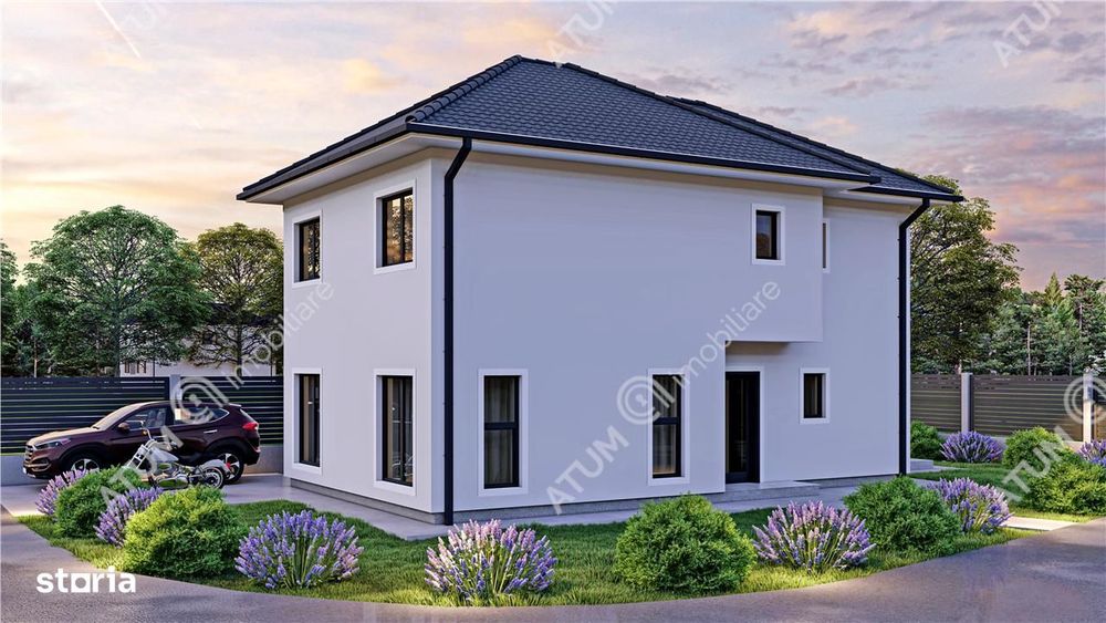 Casa individuala la cheie 4 camere decomandate si 340 mp teren