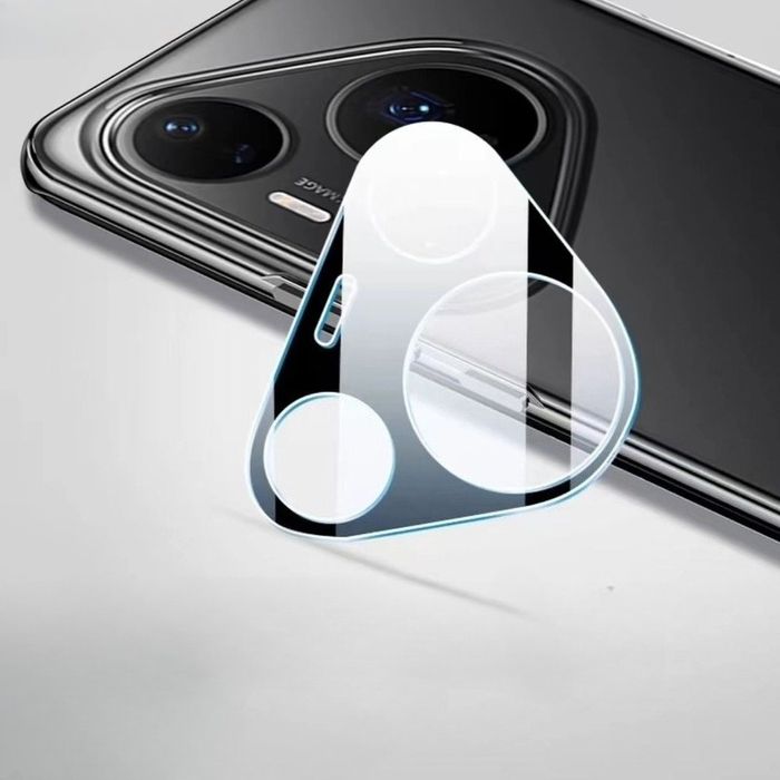 Huawei Pura 80 / Pro / Ultra / 3D 9H Черен стъклен протектор за камера