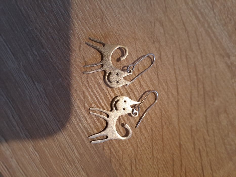 Сребърни обеци ръчна изработка