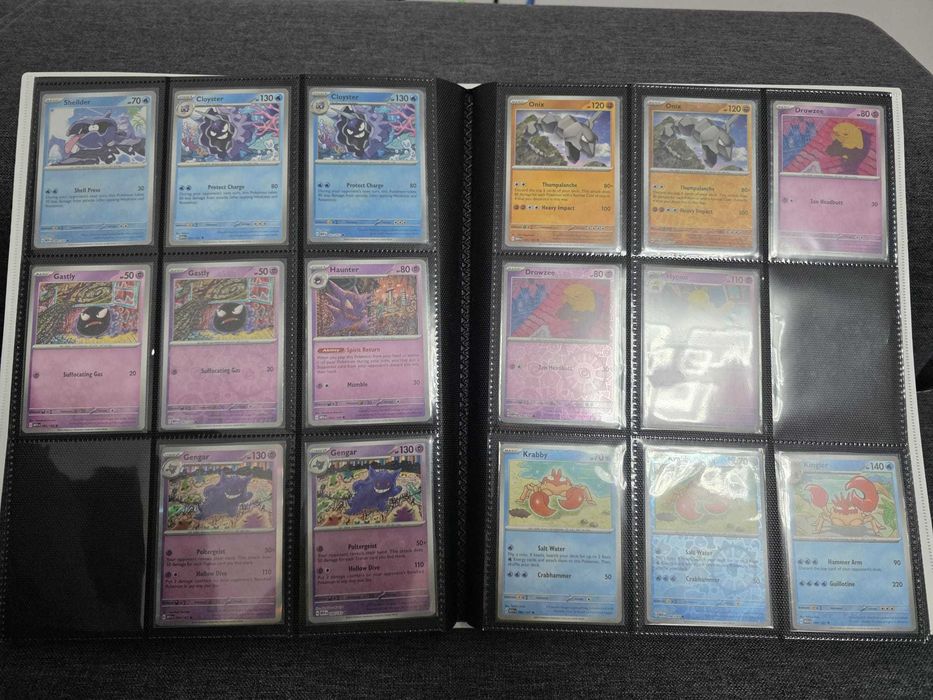 Colectie aproape completa Pokemon 151 - Common + Holo + Holo Reverse + Ex + Album - ORIGINALE - In profil alte anunturi cu carti Pokemon + One Piece