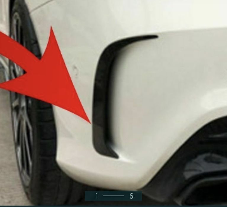 Aripioare flaps prelungire trimuri  bara  AMG mercedes  CLA