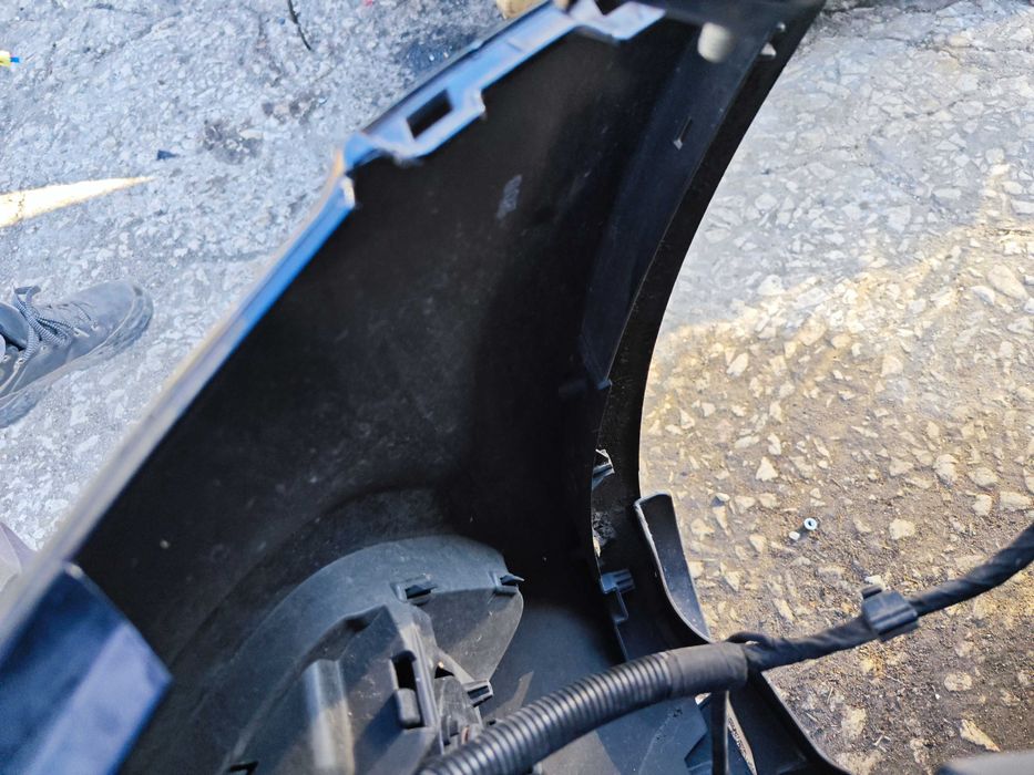 Оборудвана S-LINE предна броня Audi Q5 8R черна без отвори парктроник