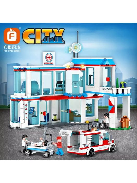 Конструктор City - Городская больница 3 в 1