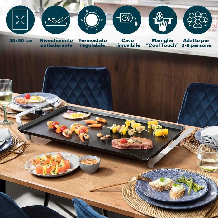 Princess Table Chef Premium XXL – Placă de grătar Teppanyaki