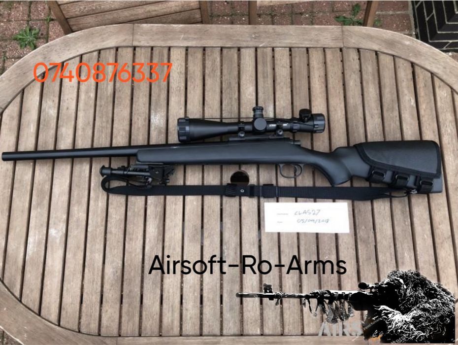 SUPER Pusca Airsoft M24 FullMetal Modificata 6,3j PUTERE MAXIMA 6mm