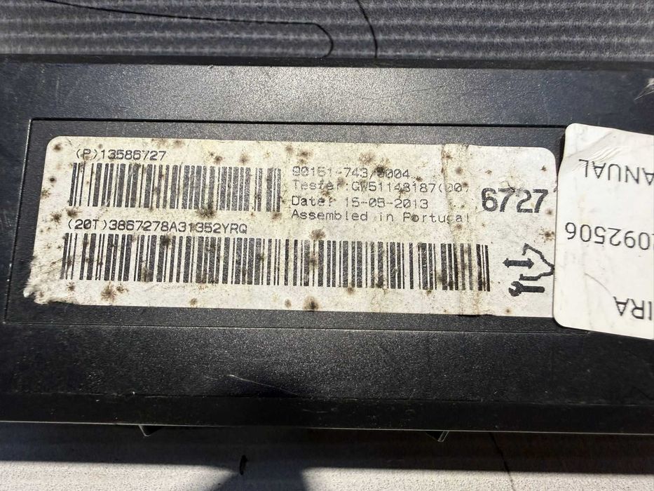 Modul climatizare Opel Zafira C 13586727 2013 / [2011-2019] / (5B3)