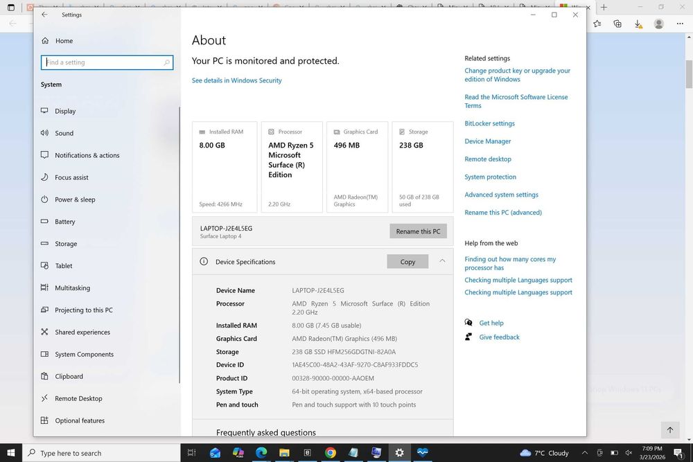 Лаптоп Майкрософт Сърфйес 4/ Microsoft Surface Laptop 4
