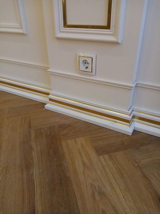 Установка плинтуса., МДФ, полиуритан, пластик, арбитон. - Отделка ...