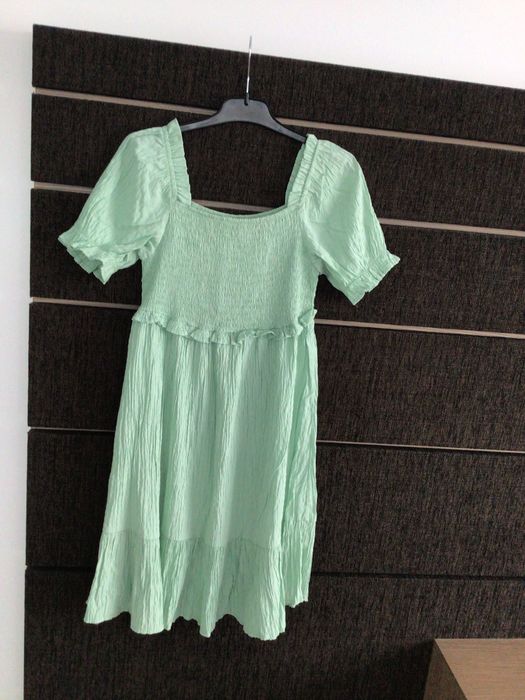 Rochie de vară verde Reserved fetiță 10 ani, 140 cm