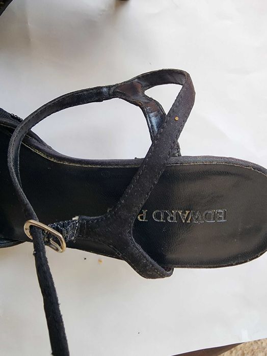 Pantofi eleganți Edward Paul cu toc stiletto, negri, mărimea 37