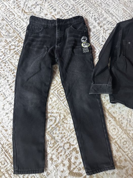 Джинсовая двойка на мальчика 140-146