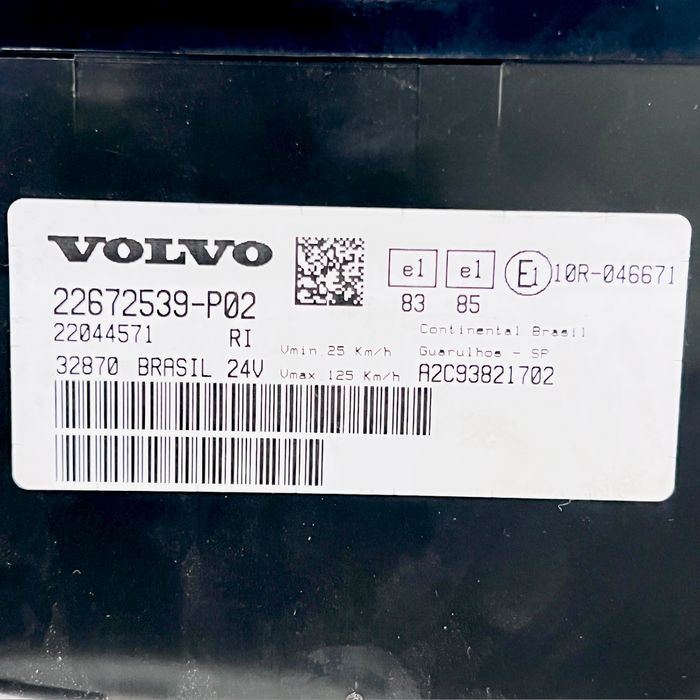 21698831 Ceas de bord VOLVO B7, B8, B9, B12 bus (2005-) VOLVO
