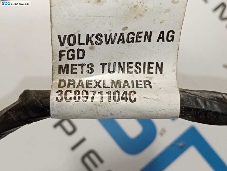 Cablaj Instalatie Electrica Senzori Parcare de pe Bara Spoiler Spate Volkswagen Passat CC 2008 - 2012 Cod 3C8971104C [M6425]