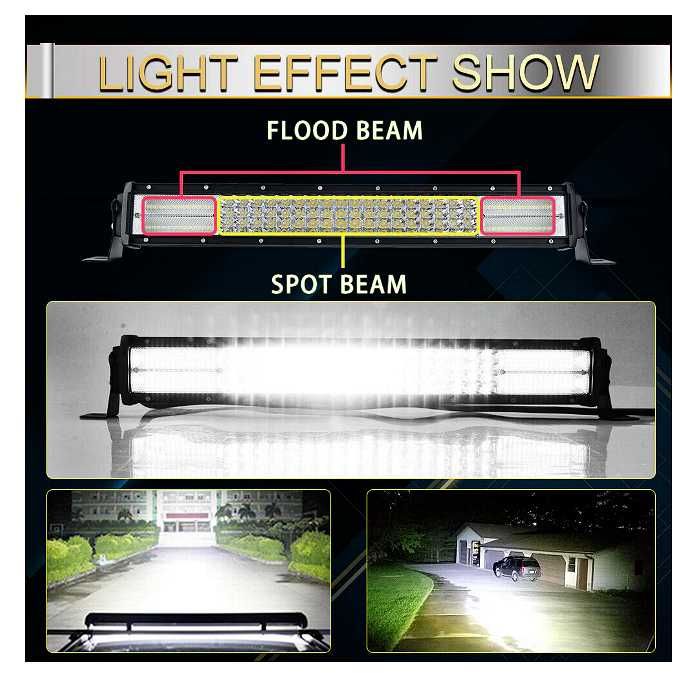 СУПЕР МОЩЕН Led Bar извит 80 См 578 W 7D 12V 24V