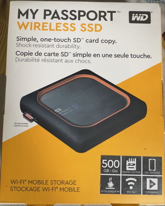 Hdd Western My Passport Wireless SSD 1 tb nou!