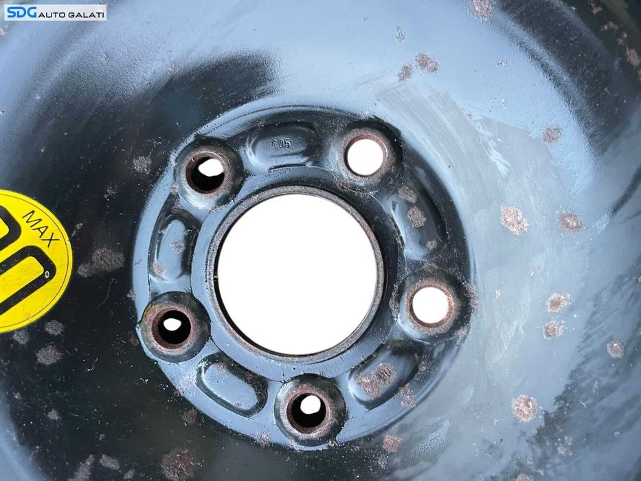 Janta Roata Rezerva Slim Tabla T 125 85 16 R16 Ford Focus 3 2010 - 2018 Cod 1S71-MH 1S71MH [B2930]