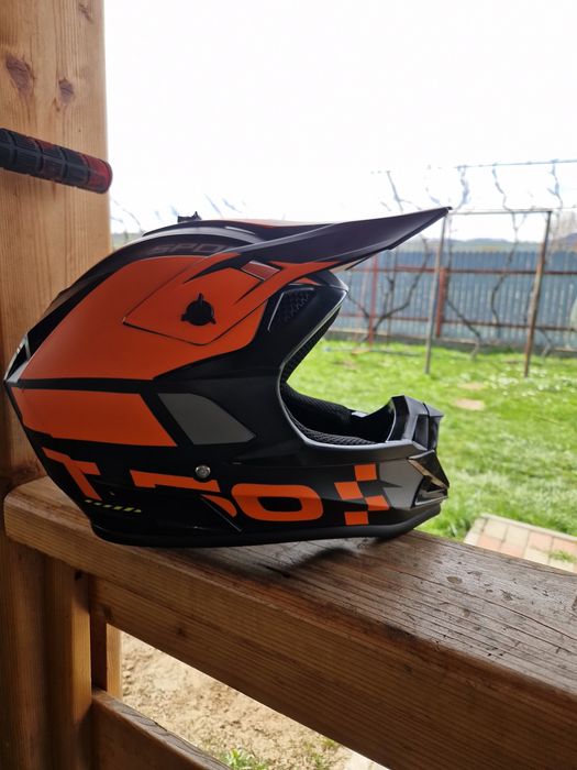 Cască Full-Face Enduro Mărimea S +2 Perechi De Ochelari