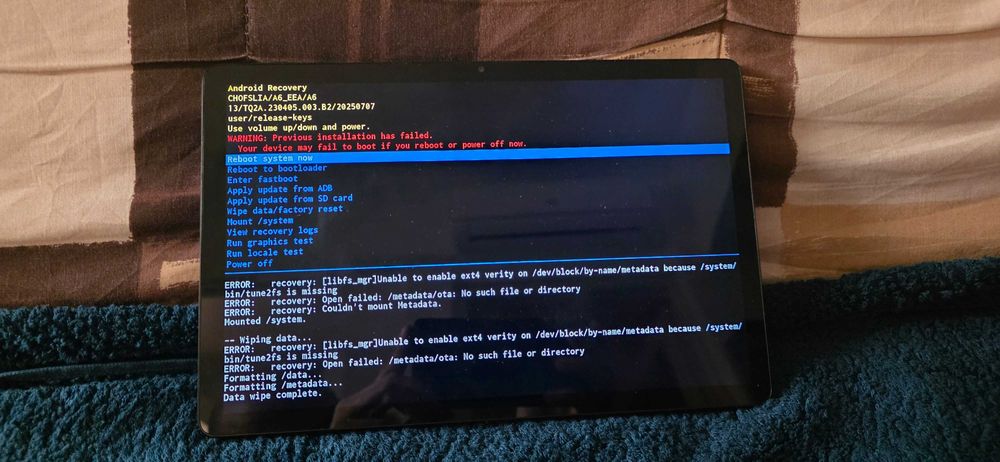 Tableta CHOFSLIA A6 - Defecta !!!