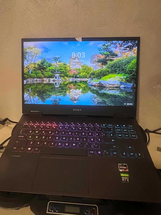 Laptop Gaming Hp Omen 15, 60Hz , Ryzen 7 4800H, RTX 2060 6GB, 1X 16GB RAM, SSD 512 GB + Cooler inclus